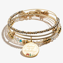 Load image into Gallery viewer, 'There's No Place Like Home for the Holidays' Charm Bangles, Set of 3