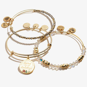 'There's No Place Like Home for the Holidays' Charm Bangles, Set of 3