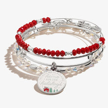 Load image into Gallery viewer, 'There's No Place Like Home for the Holidays' Charm Bangles, Set of 3