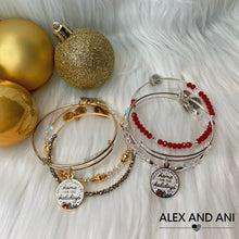 Load image into Gallery viewer, 'There's No Place Like Home for the Holidays' Charm Bangles, Set of 3