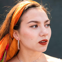 Load image into Gallery viewer, Leaf It All Behind Hoop Earrings