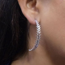 Load image into Gallery viewer, Leaf It All Behind Hoop Earrings