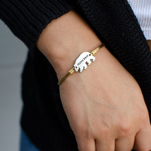 Load image into Gallery viewer, Mama Bear Bangle Bracelet