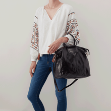 Load image into Gallery viewer, Sheila Travel Bag (Black Antiqued)