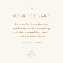 Load image into Gallery viewer, Heart Chakra Charm Stretch Bracelet Shiny Rose Gold