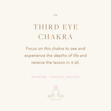 Load image into Gallery viewer, Third Eye Chakra Charm Stretch Bracelet Shiny Silver