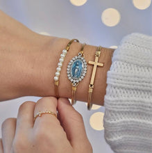 Load image into Gallery viewer, CROSS BANGLE BRACELET
