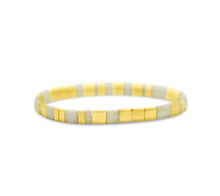 Load image into Gallery viewer, - SELF LOVE - Morse Code Tila Beaded Bracelet - Positive Pearl
