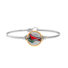 Load image into Gallery viewer, RED CARDINAL BANGLE BRACELET
