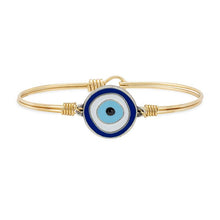 Load image into Gallery viewer, EVIL EYE AMULET BANGLE BRACELET