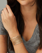 Load image into Gallery viewer, Candice Gold Cuff Bracelet In Gold Filigree Mix
