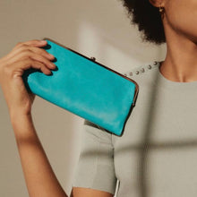 Load image into Gallery viewer, Lauren Clutch Wallet (Aqua)