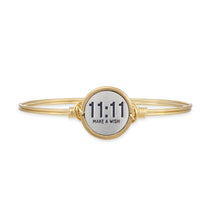 Load image into Gallery viewer, 11:11 MAKE A WISH BANGLE BRACELET