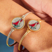Load image into Gallery viewer, RED CARDINAL BANGLE BRACELET

