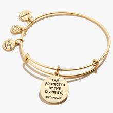 Load image into Gallery viewer, Evil Eye + Sodalite Charm Bangle