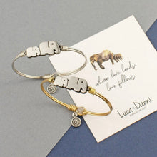 Load image into Gallery viewer, MAMA ELEPHANT BANGLE BRACELET