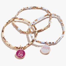 Load image into Gallery viewer, Gossip Girl 'You Know You Love Me' Stretch Bracelets, Set of 3