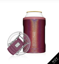 Load image into Gallery viewer, HOPSULATOR DUO MÜV 2-IN-1 | GLITTER MERLOT (12OZ CANS/TUMBLER)