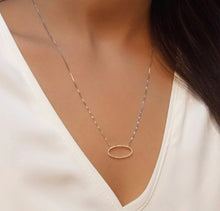 Load image into Gallery viewer, One With The Oval Pendant Necklace