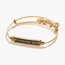 Load image into Gallery viewer, Harry Potter™ 'Turn to Page 394' Inline Charm Bangle