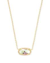 Load image into Gallery viewer, Elisa Gold Pendant Necklace In Dichroic Glass
