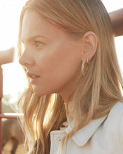Load image into Gallery viewer, Maggie Small Hoop Earrings In Silver Filigree