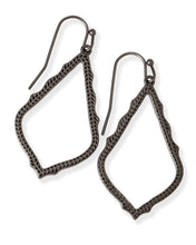 Load image into Gallery viewer, Sophia Drop Earrings In Gunmetal