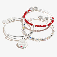 Load image into Gallery viewer, &#39;There&#39;s No Place Like Home for the Holidays&#39; Charm Bangles, Set of 3
