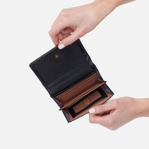 Lumen Medium Bifold Compact Wallet (Black)