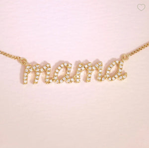 Love You Mama Pendant Necklace