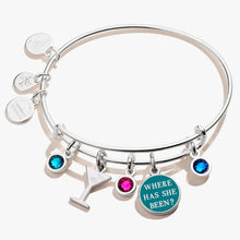 Load image into Gallery viewer, Gossip Girl &#39;Where Has She Been&#39; Multi-Charm Bangle
