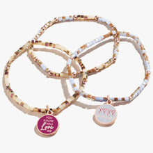 Load image into Gallery viewer, Gossip Girl &#39;You Know You Love Me&#39; Stretch Bracelets, Set of 3
