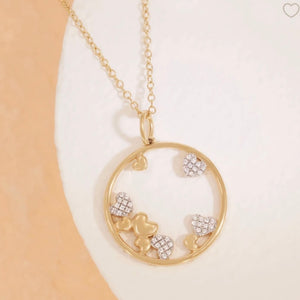Mini Hearts Pendant Necklace