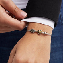 Load image into Gallery viewer, FOLLOW YOUR HEART BANGLE BRACELET
