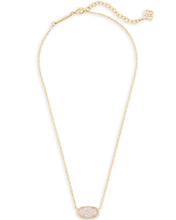 Load image into Gallery viewer, Elisa Gold Pendant Necklace In Iridescent Drusy
